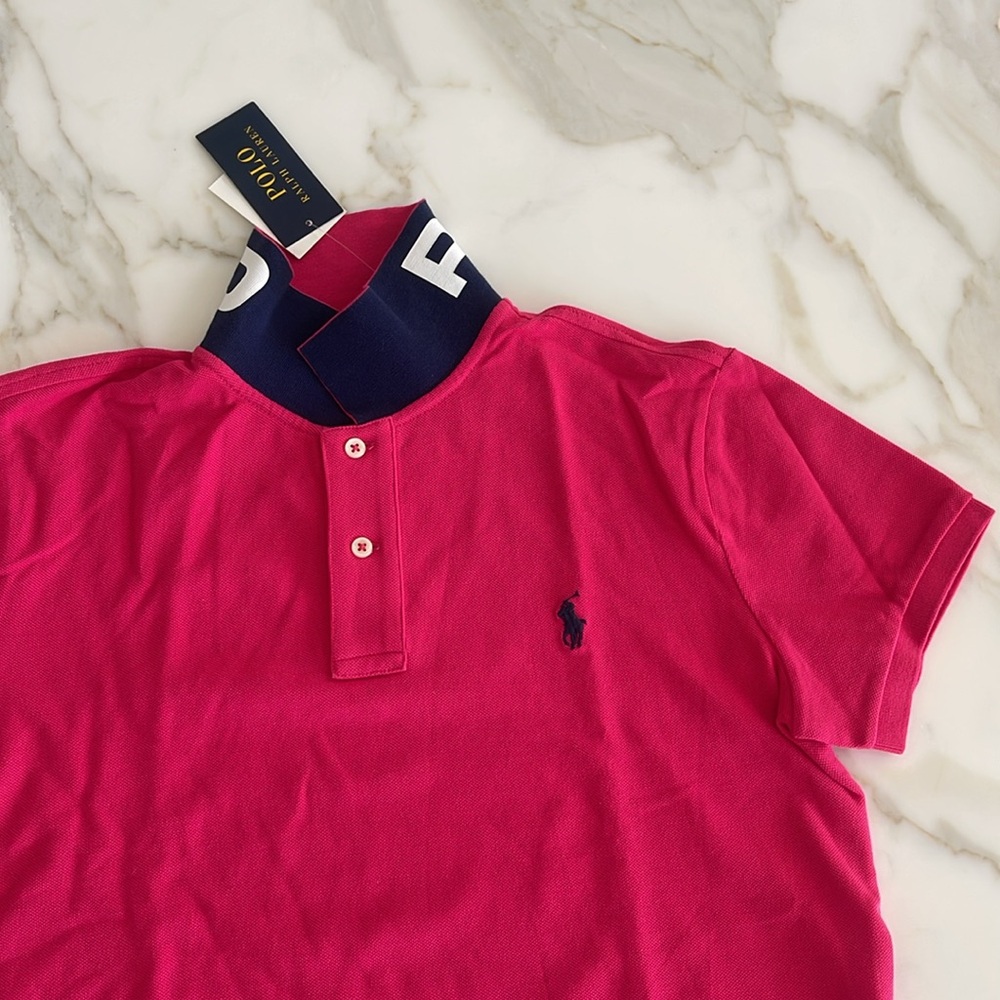 Polo by Ralph Lauren Pink Polo Shirt Short Sleeve Classic